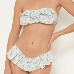 Retro Flower Blue Bikini Bottom -Ofertas Grazia Vesti Tienda retro flower blue bikini bottom swimwear como un pez en el agua 639216