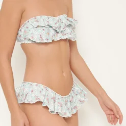 Retro Flower Blue Bikini Top -Ofertas Grazia Vesti Tienda retro flower blue bikini top swimwear como un pez en el agua 301290