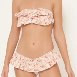 Retro Flower Pink Bikini Top -Ofertas Grazia Vesti Tienda retro flower pink bikini top swimwear como un pez en el agua 516790