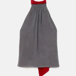 Halter Reversible Grey/Red Top Natural Dye - Pre Order -Ofertas Grazia Vesti Tienda reversible halter grey red top t shirts tops atelier aletheia 606391
