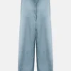 SATIN PANTS PETROLEUM BLUE