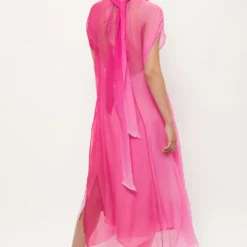 Fatima Pink Overdress Mottainai 11 Fatima Pink Overdress Mottainai -Ofertas Grazia Vesti Tienda semi transparent pink overdress dresses atelier aletheia 207819