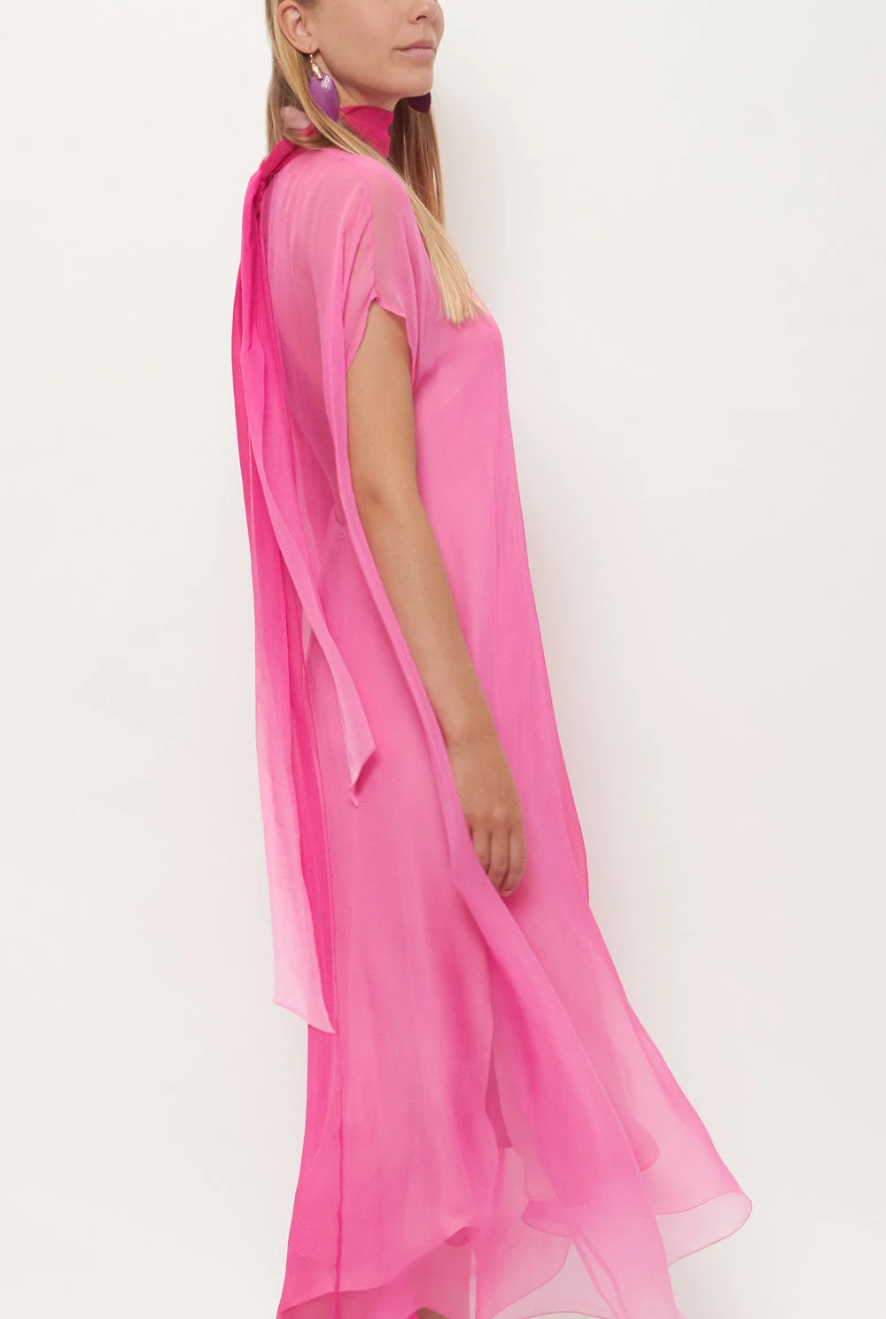 Fatima Pink Overdress Mottainai 3 Fatima Pink Overdress Mottainai - Imagen 3