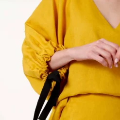 Camisa Soo Mostaza -Ofertas Grazia Vesti Tienda soo shirt mustard shirts blouses alava brand 722566