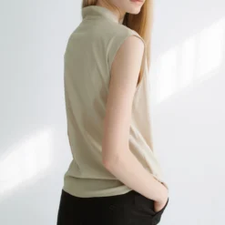 Top Drapeado Beige -Ofertas Grazia Vesti Tienda top drapeado beige capes shawls miguel marinero 286146