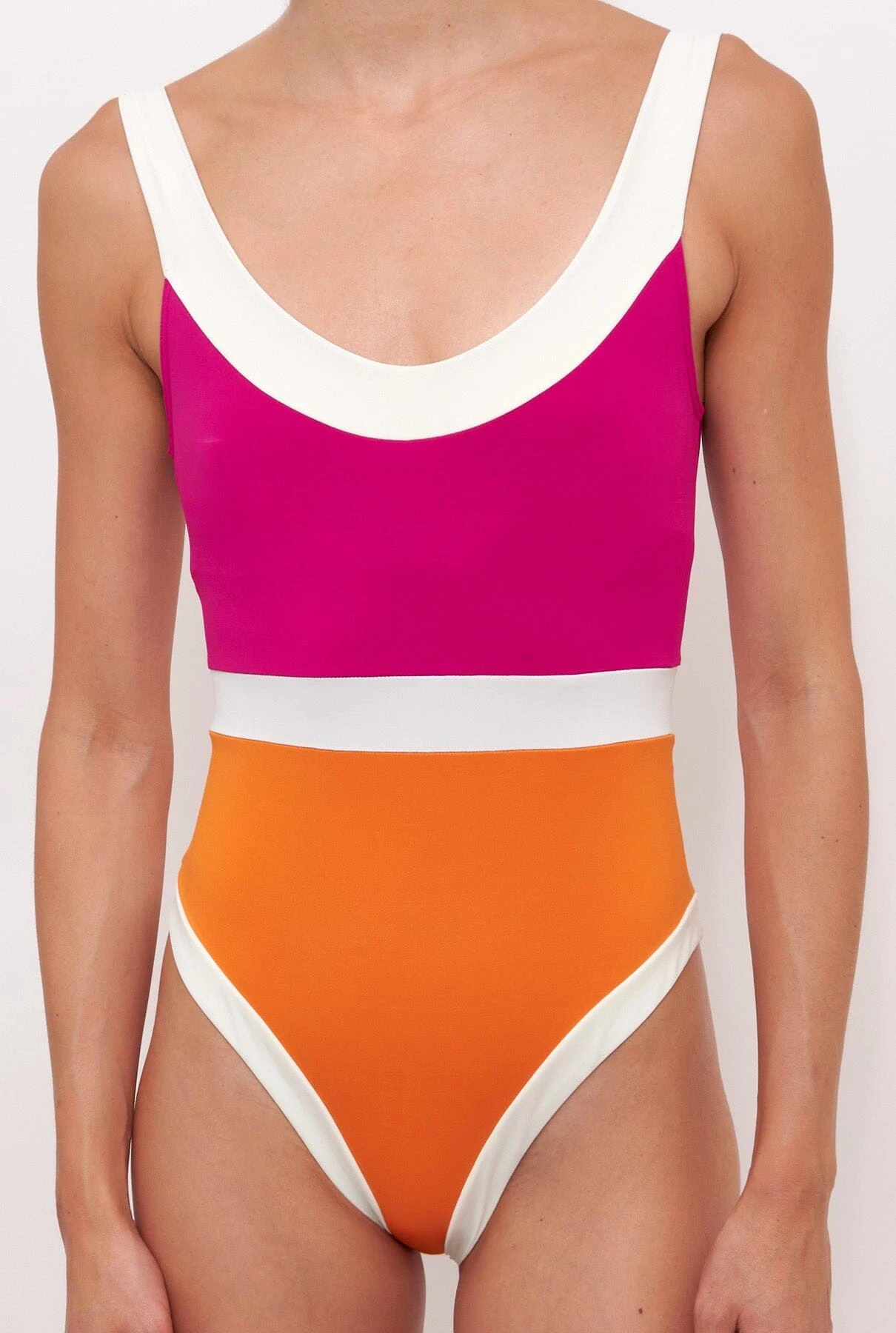 TRAJE DE BAÑO HORIZONTE ISLA FUCSIA / NARANJA 2 TRAJE DE BAÑO HORIZONTE ISLA FUCSIA / NARANJA - Imagen 2