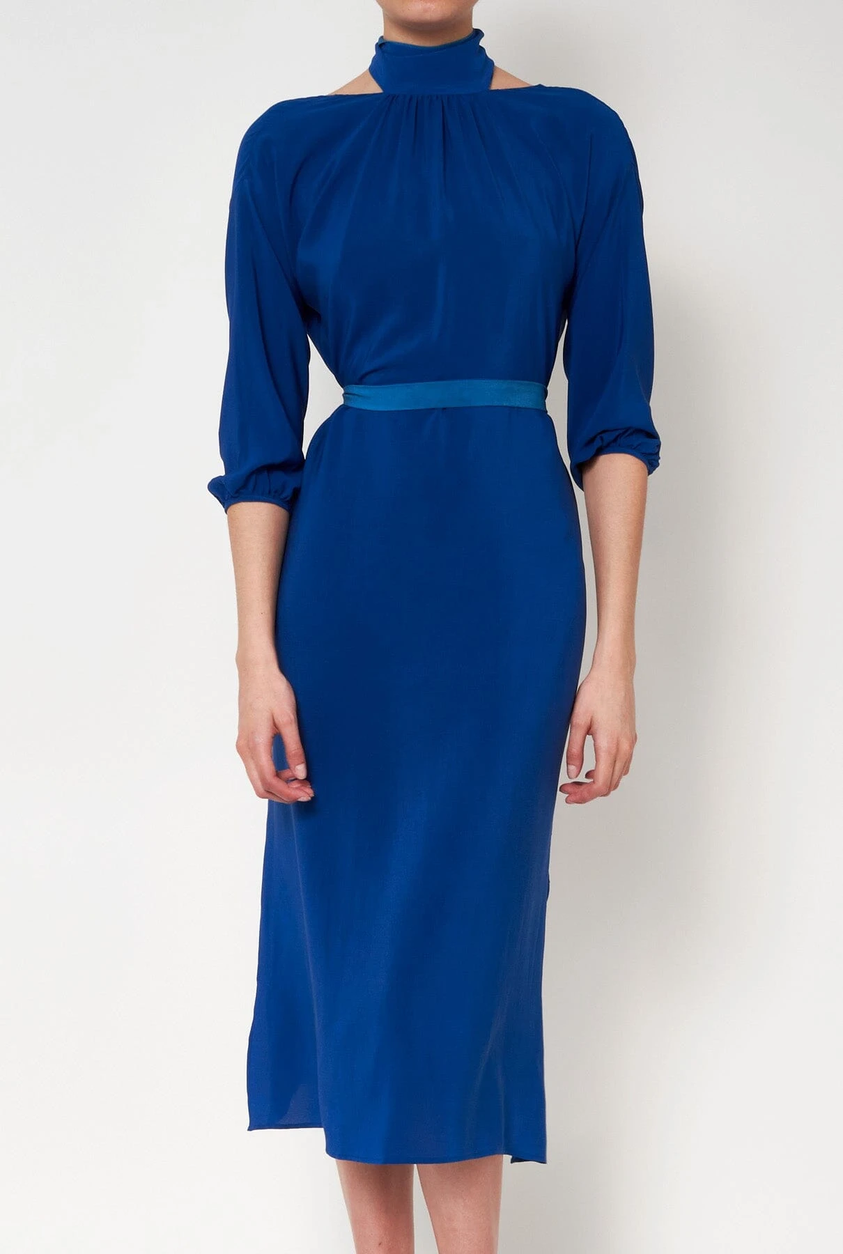 Valentina Blue Dress Natural Dye - Pre Order 2 Valentina Blue Dress Natural Dye - Pre Order - Imagen 2