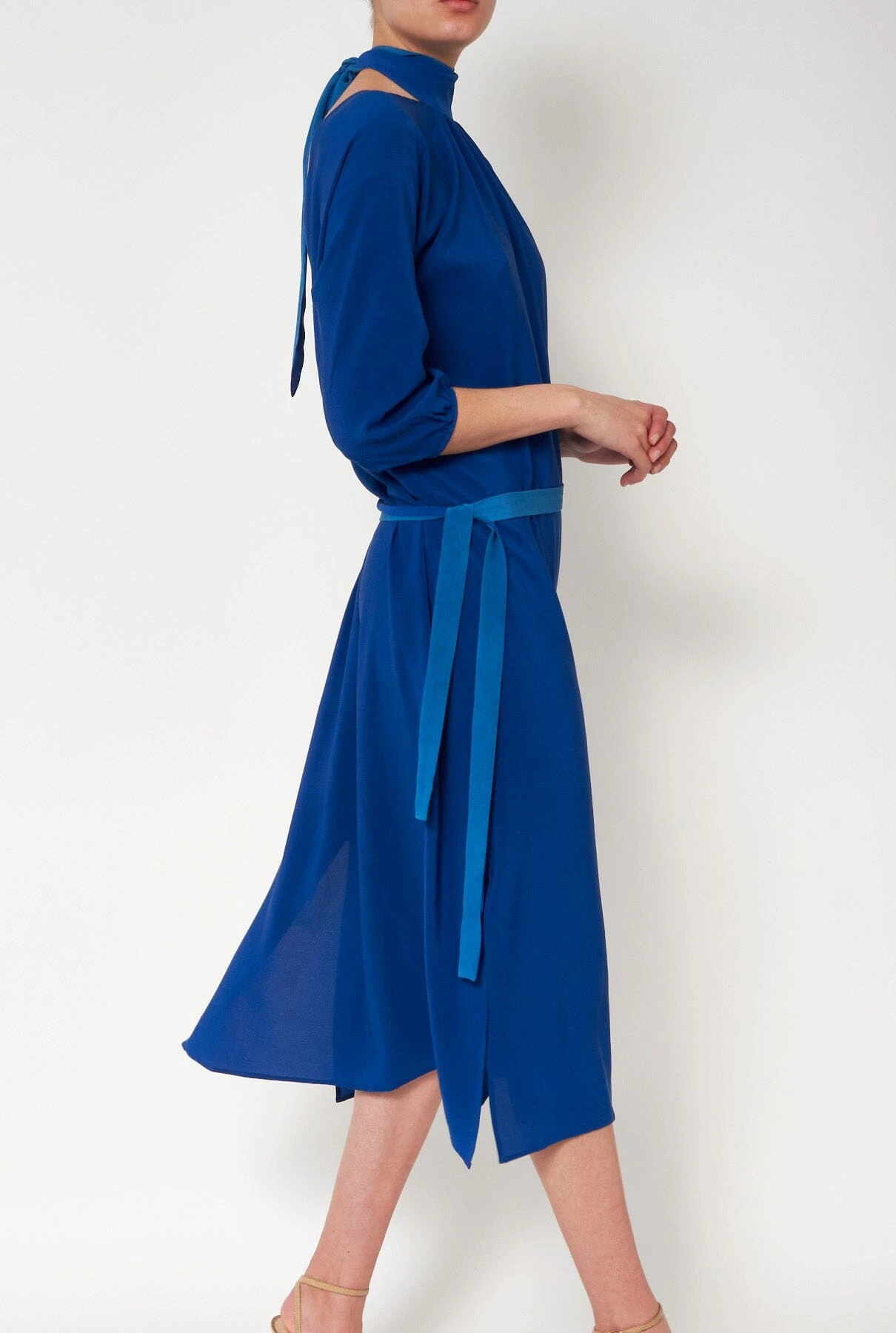 Valentina Blue Dress Natural Dye - Pre Order 4 Valentina Blue Dress Natural Dye - Pre Order - Imagen 4