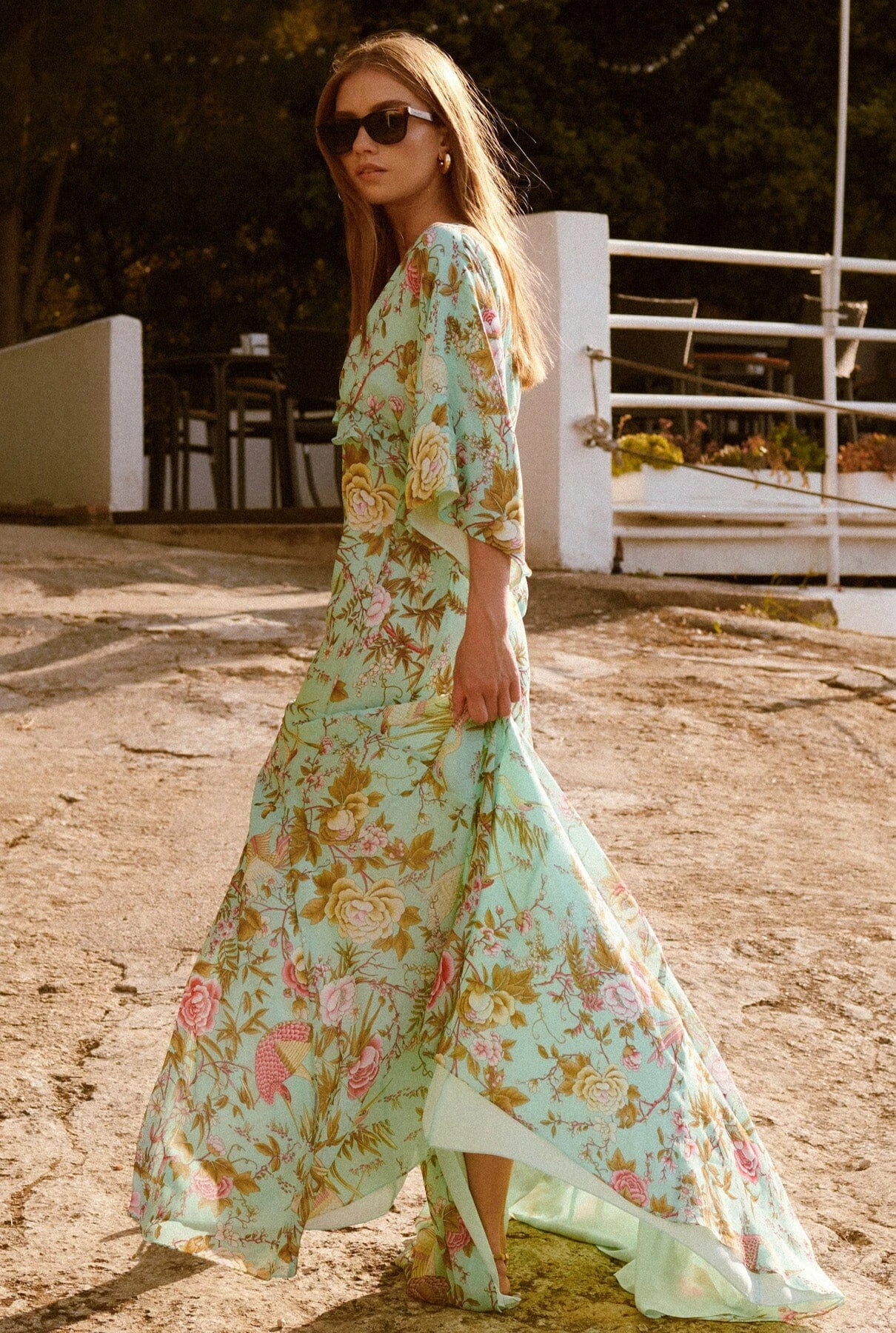 VESTIDO BOTONES FLORES 2 VESTIDO BOTONES FLORES - Imagen 2