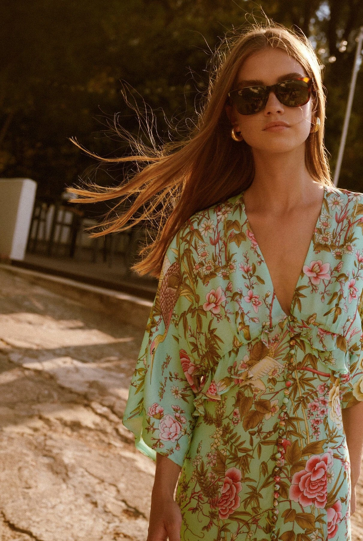 VESTIDO BOTONES FLORES 3 VESTIDO BOTONES FLORES - Imagen 3