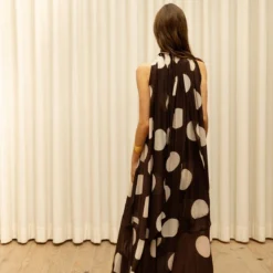 Preorder - Envío 4 Julio Vestido Coppola Topo Marrón-beige -Ofertas Grazia Vesti Tienda vestido coppola topo marron beige dresses galcon studio 512385