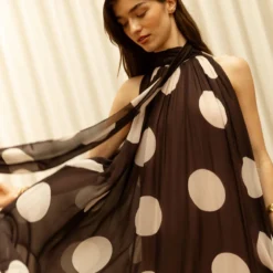 Preorder - Envío 4 Julio Vestido Coppola Topo Marrón-beige -Ofertas Grazia Vesti Tienda vestido coppola topo marron beige dresses galcon studio 594808