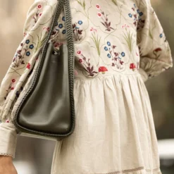 VESTIDO ETNICO ESTAMPADO FLORES