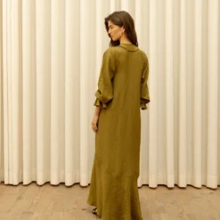 Vestido Florence Verde Oliva -Ofertas Grazia Vesti Tienda vestido florence verde oliva dresses galcon studio 508293