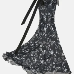 Vestido Lencero Lazo Black -Ofertas Grazia Vesti Tienda vestido lencero lazo black dresses juan vidal 727310