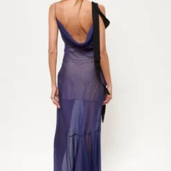 Vestido Lencero Lazo Blue -Ofertas Grazia Vesti Tienda vestido lencero lazo blue dresses juan vidal 106899