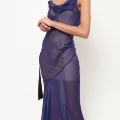 Vestido Lencero Lazo Blue -Ofertas Grazia Vesti Tienda vestido lencero lazo blue dresses juan vidal 316888