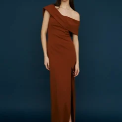 Vestido Marron Bardot -Ofertas Grazia Vesti Tienda vestido marron bardot dresses marta marti 438765