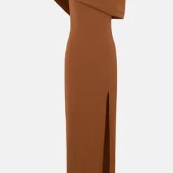 Vestido Marron Bardot