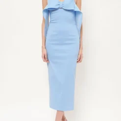Vestido Maxi Bow Blue