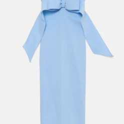 Vestido Maxi Bow Blue -Ofertas Grazia Vesti Tienda vestido maxi bow blue dresses juan vidal 414966