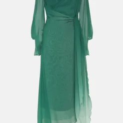 Vestido Midi Cruzado Verde 5 Vestido Midi Cruzado Verde -Ofertas Grazia Vesti Tienda vestido midi cruzado verde dresses miguel marinero 134248