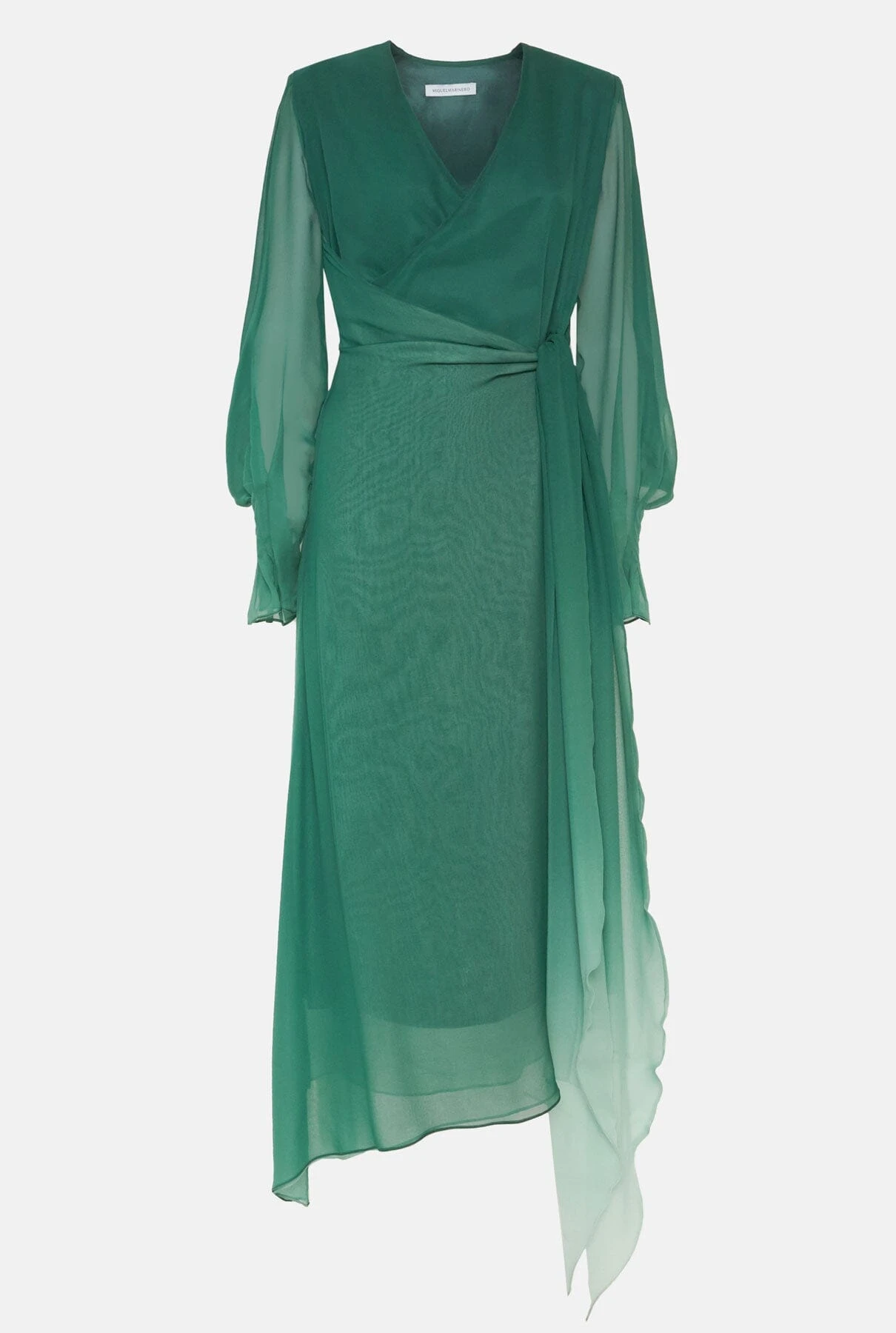 Vestido Midi Cruzado Verde 3 Vestido Midi Cruzado Verde - Imagen 3