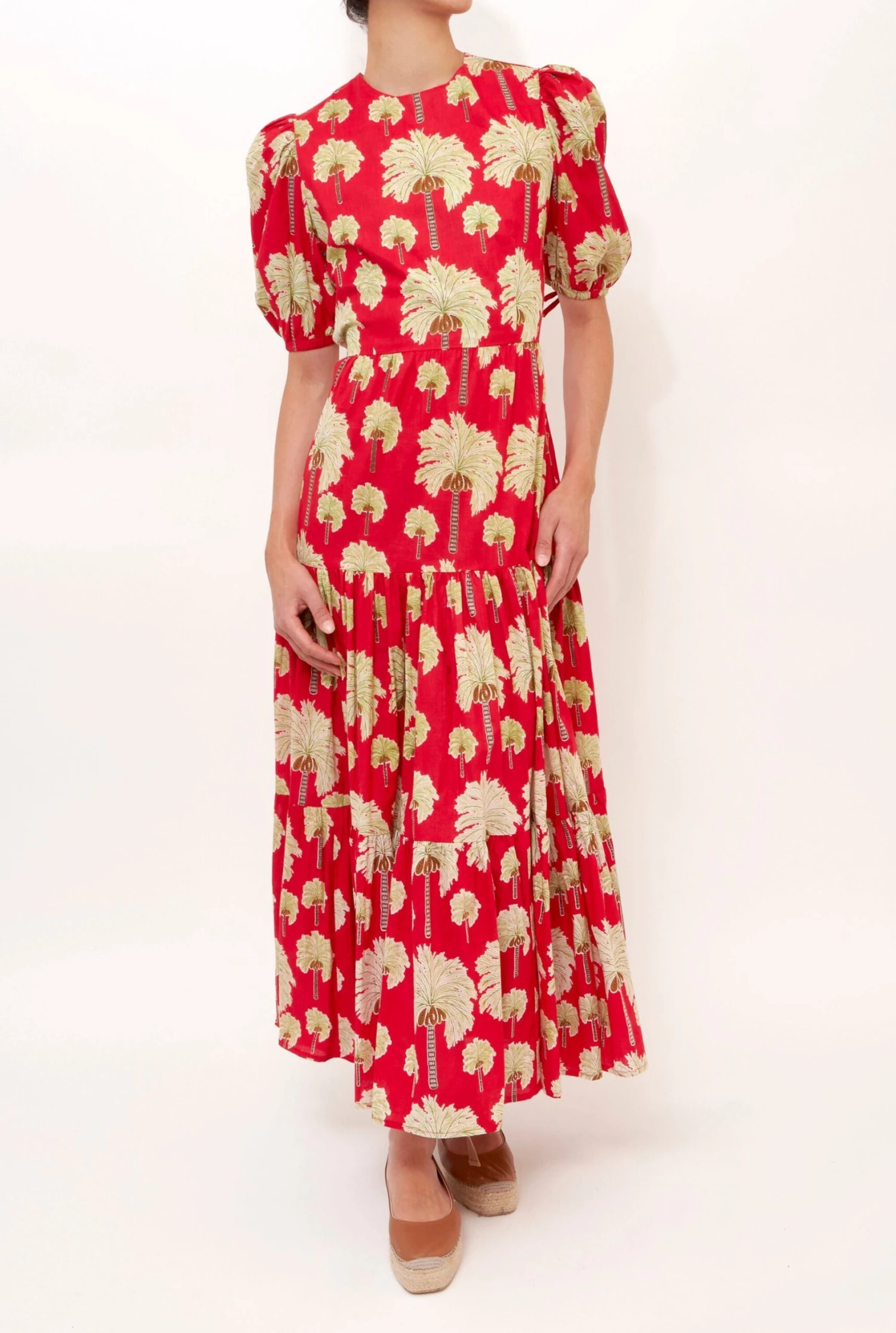 VESTIDO ROJO PALMERAS 4 VESTIDO ROJO PALMERAS - Imagen 4