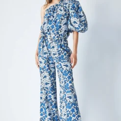 Zoe Pants Blue Bloom